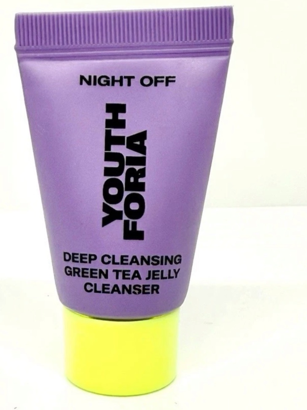 Night Off Youth Foria Deep Cleansing Green Tea Jelly Cleanser — Purple